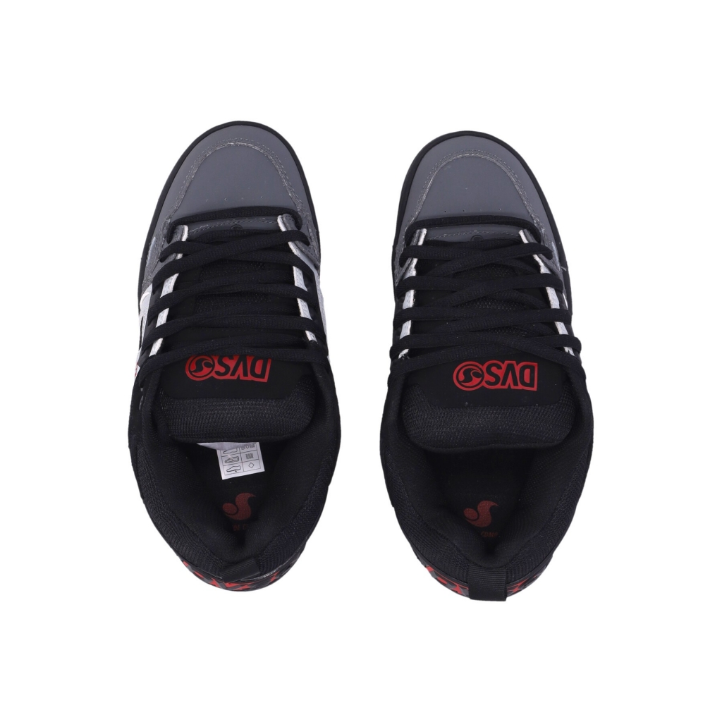 scarpe skate uomo comanche BLACK/GREY/RED/NUBUCK