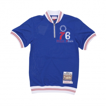 maglietta uomo nba shooting shirt 1966 no player name phi76e ROYAL BLUE