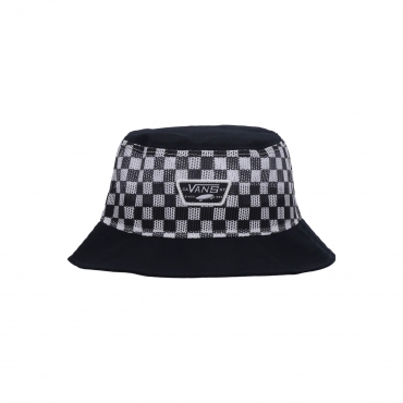 cappello da pescatore uomo mesh bucket BLACK/WHITE