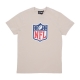 maglietta uomo nfl shield graphic logo tee STONE/WHITE