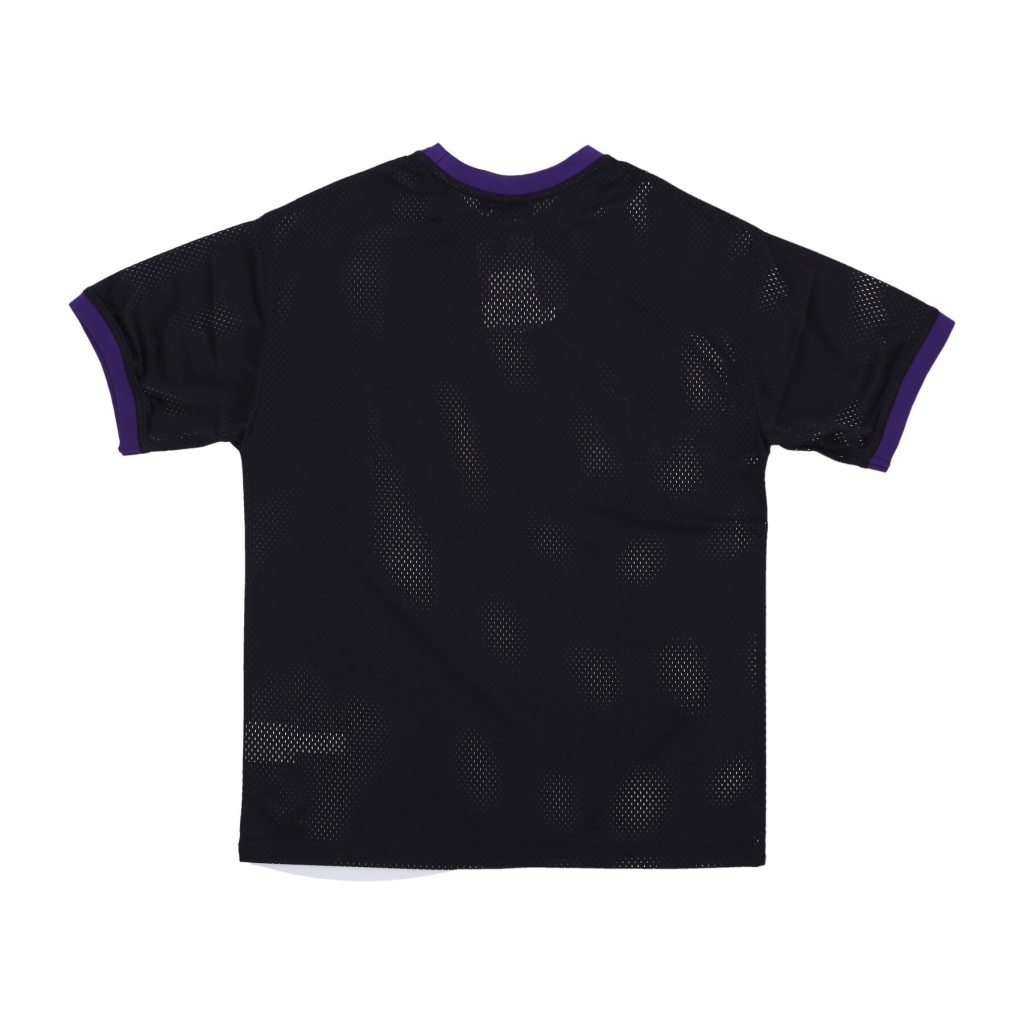 maglietta uomo nba team logo mesh os tee loslak BLACK/TRUE PURPLE