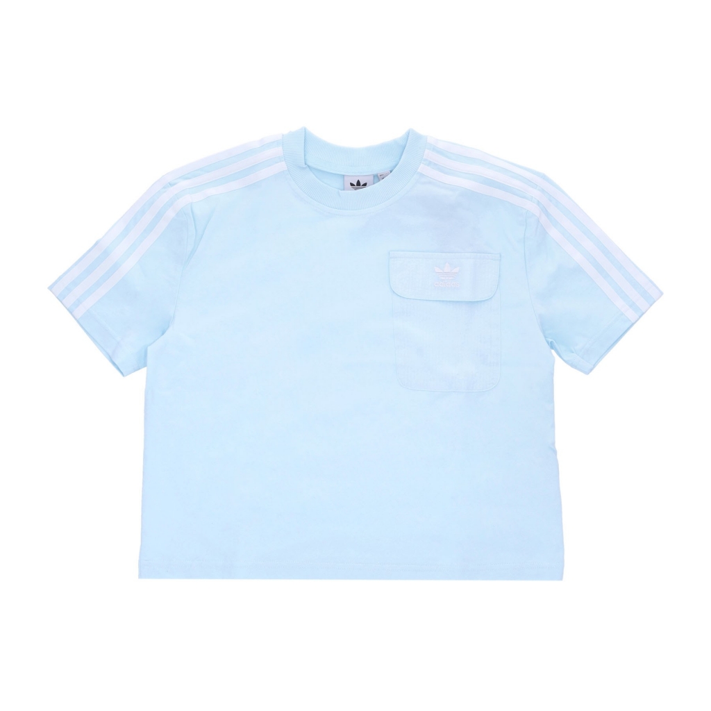 maglietta donna poplin pocket tee ALMOST BLUE