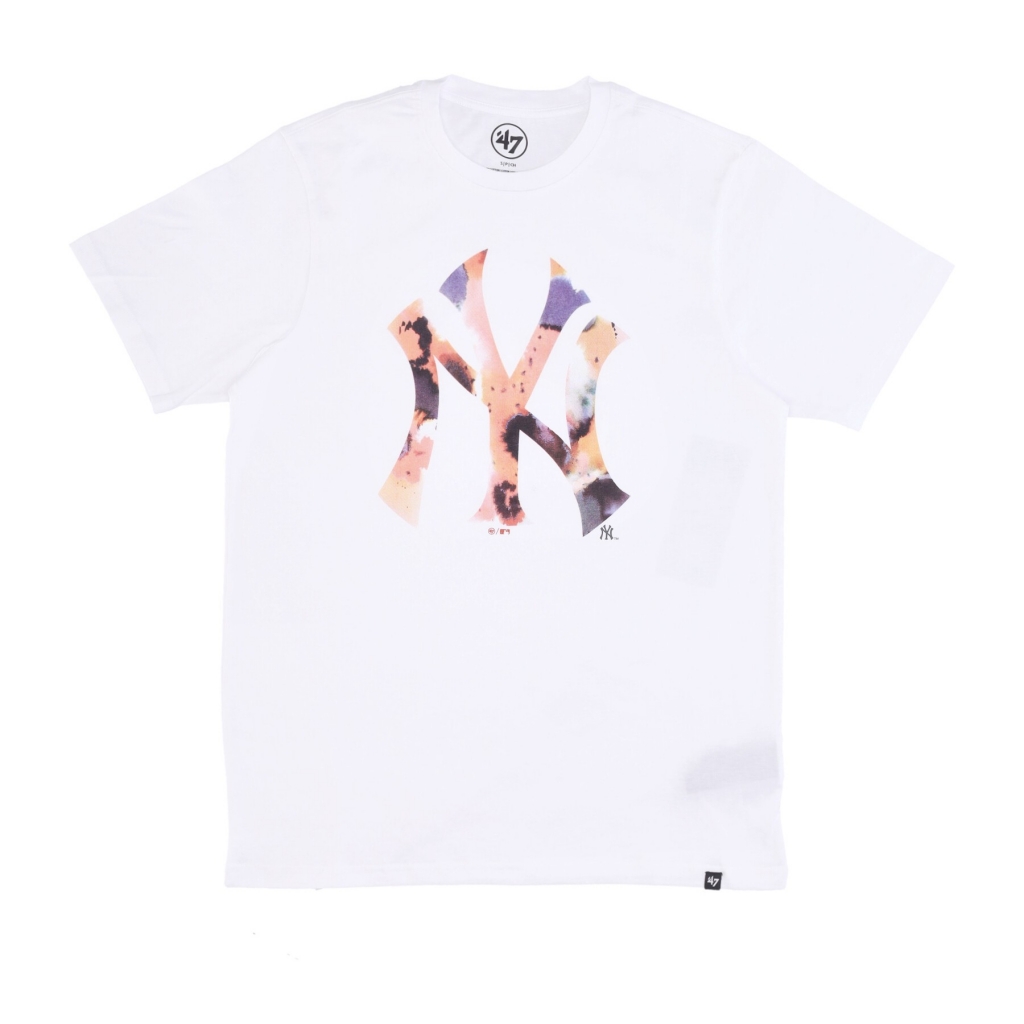 maglietta uomo mlb day glow imprint echo tee neyyan WHITE WASH