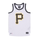 canotta tipo basket uomo mlb pinstriped grafton jersey pitpir WHITE WASH