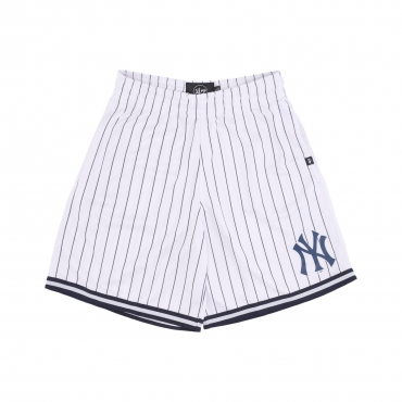 pantaloncino tipo basket uomo mlb pinstriped grafton shorts neyyan WHITE WASH