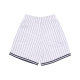 pantaloncino tipo basket uomo mlb pinstriped grafton shorts neyyan WHITE WASH