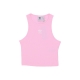 top donna essentials rib tank top TRUE PINK