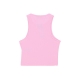 top donna essentials rib tank top TRUE PINK