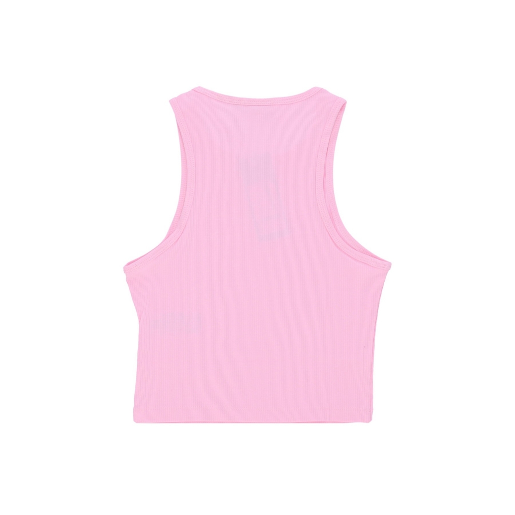 top donna essentials rib tank top TRUE PINK