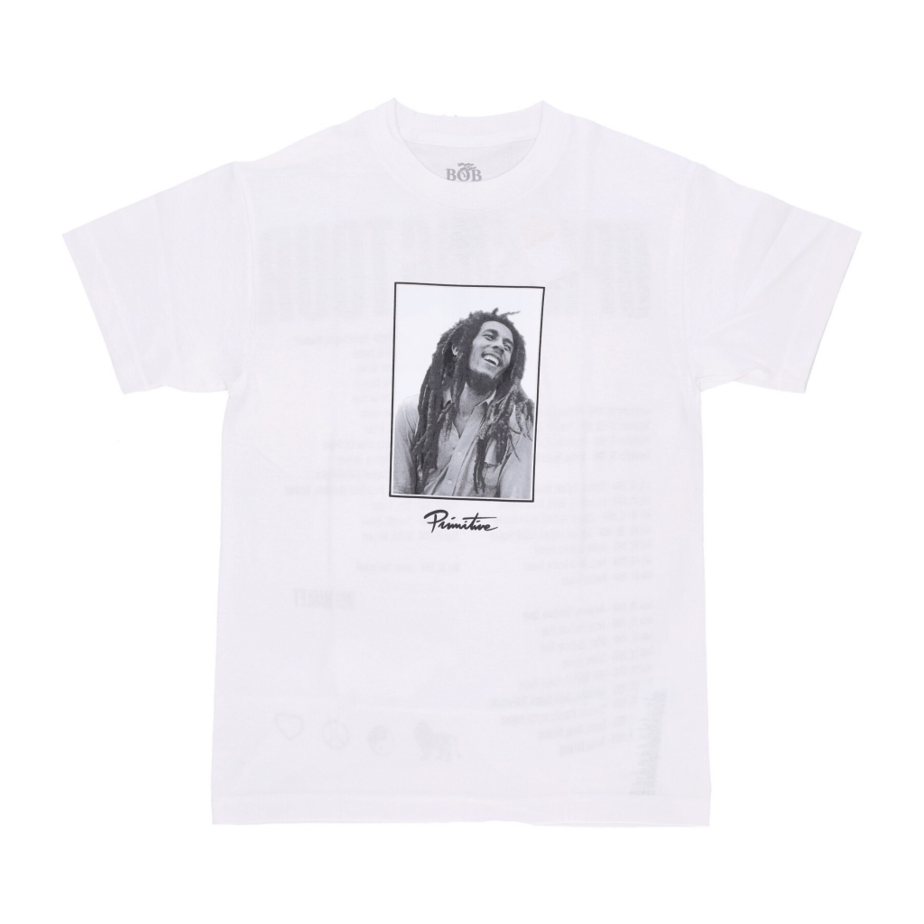 maglietta uomo uprising tee x bob marley WHITE
