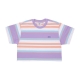 maglietta corta donna ariella stripe cropped tee DIGITAL LAVENDER MULTI