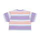 maglietta corta donna ariella stripe cropped tee DIGITAL LAVENDER MULTI