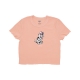 maglietta corta donna eyes dalmation cropped emma fitted tee PEACH SAND