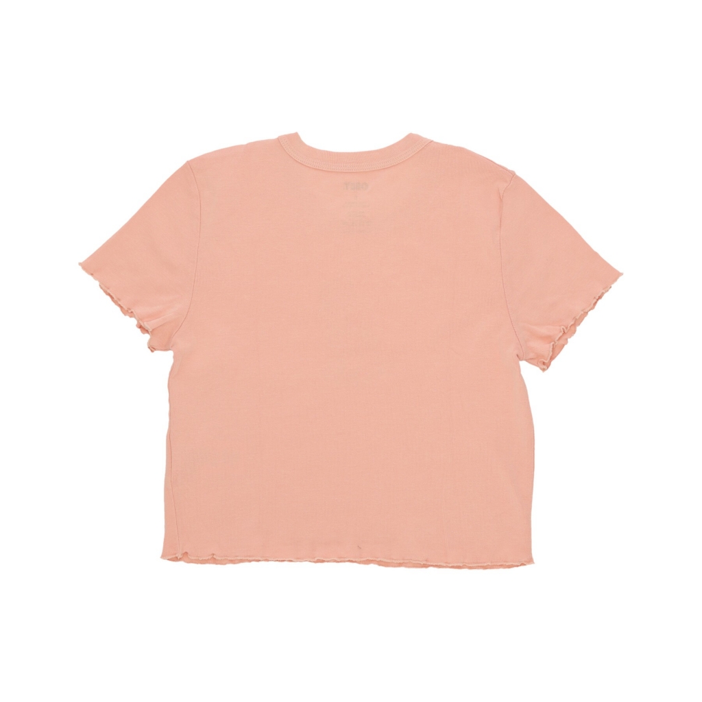 maglietta corta donna eyes dalmation cropped emma fitted tee PEACH SAND