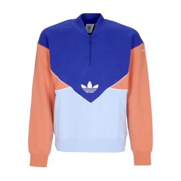 felpa girocollo uomo adicolor seasonal archive half-zip crewneck SEMI LUCID BLUE/CLEAR SKY/HAZY COPPER