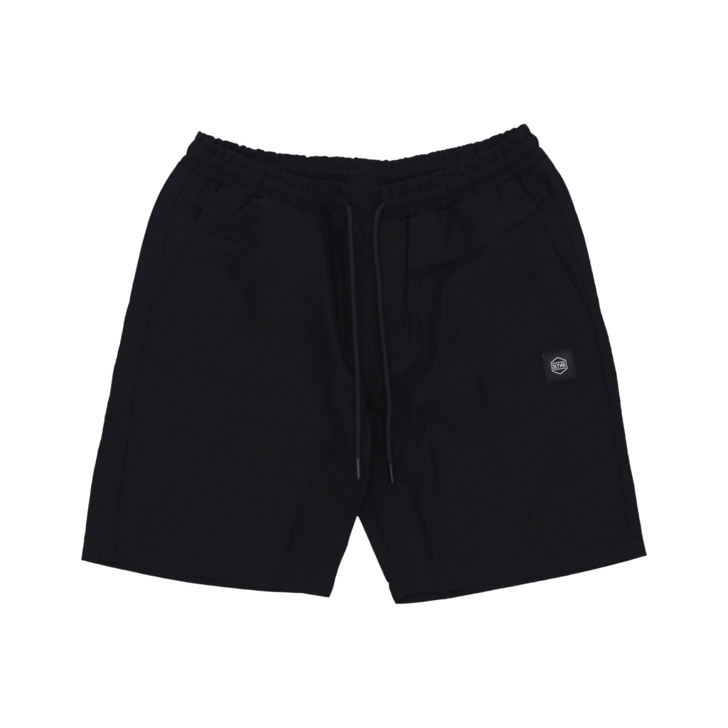 pantalone corto uomo cotton ripstop jogger shorts BLACK