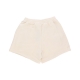 pantalone corto tuta donna essentials french terry short WONDER WHITE