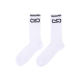 calza media uomo logo socks WHITE/BLACK