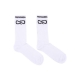 calza media uomo logo socks WHITE/BLACK