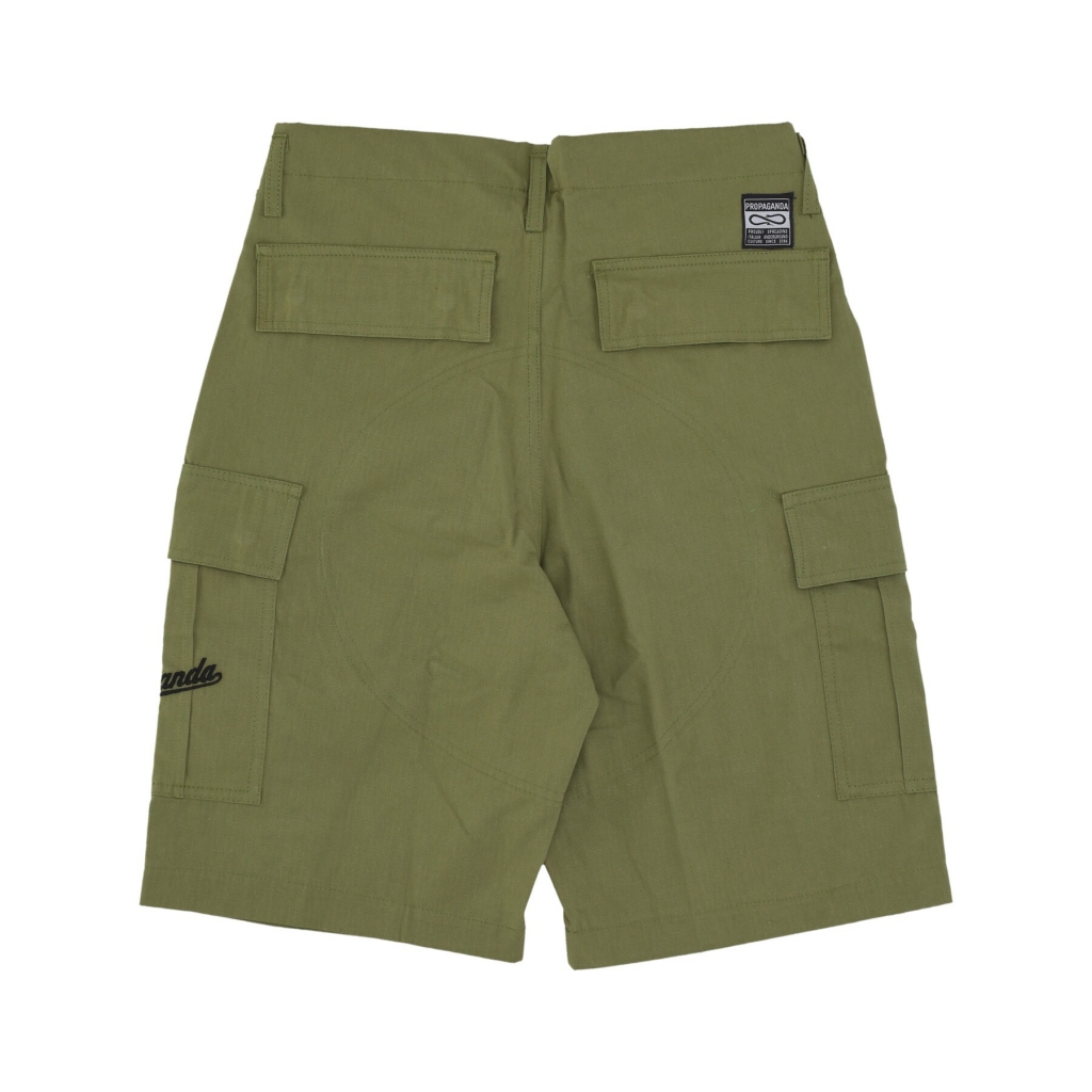 pantalone corto uomo cargo shorts MILITARY GREEN