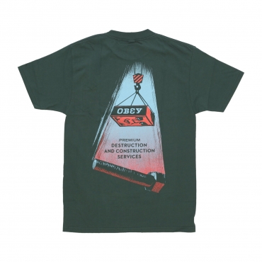 maglietta uomo destruction and construction classic tee FOREST GREEN