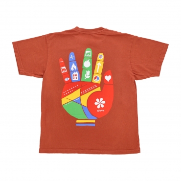 maglietta uomo lifeline organic tee TERRA COTTA