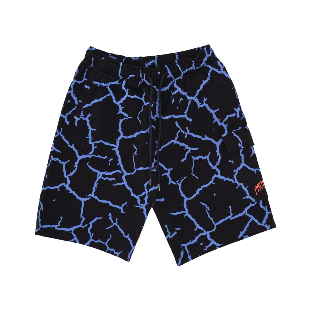 pantalone corto tuta uomo triangle gorilla cargo sweatshorts BLACK