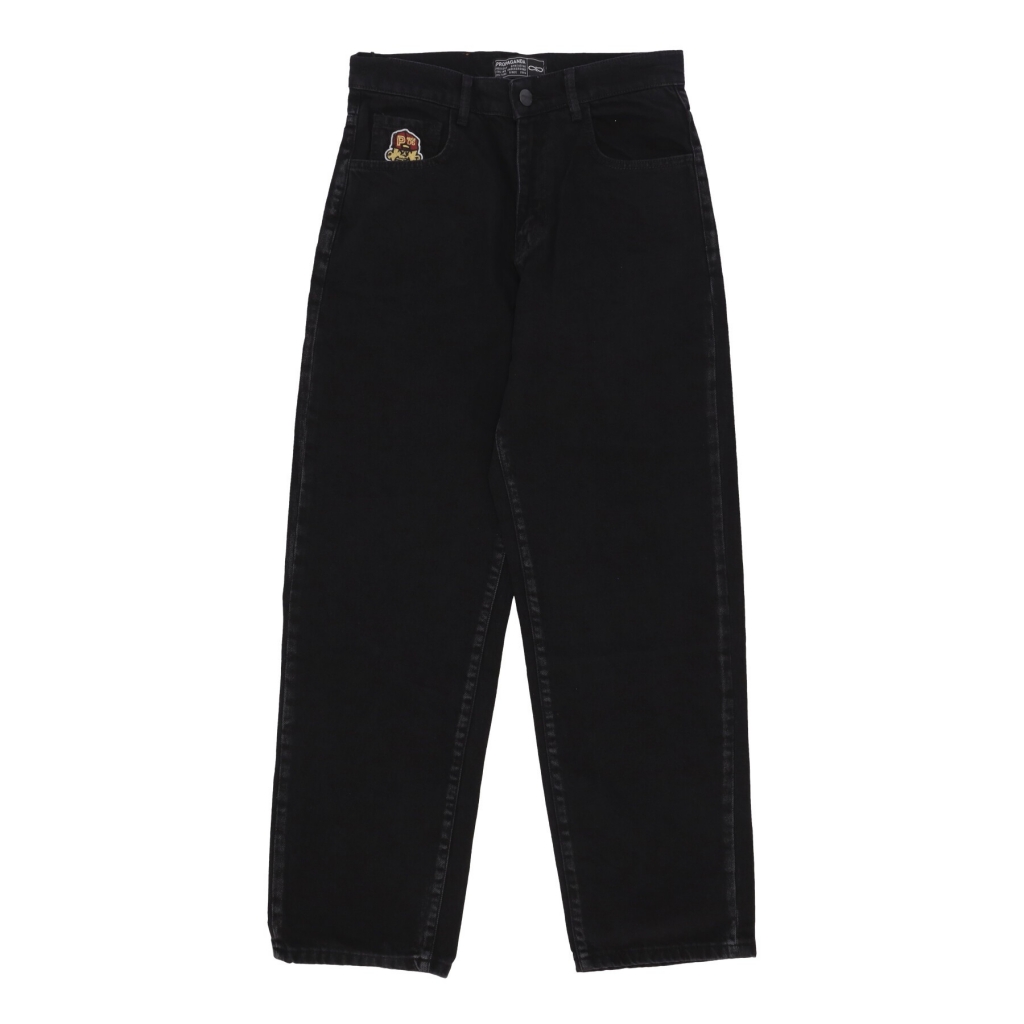 jeans uomo baseball denim pants BLACK