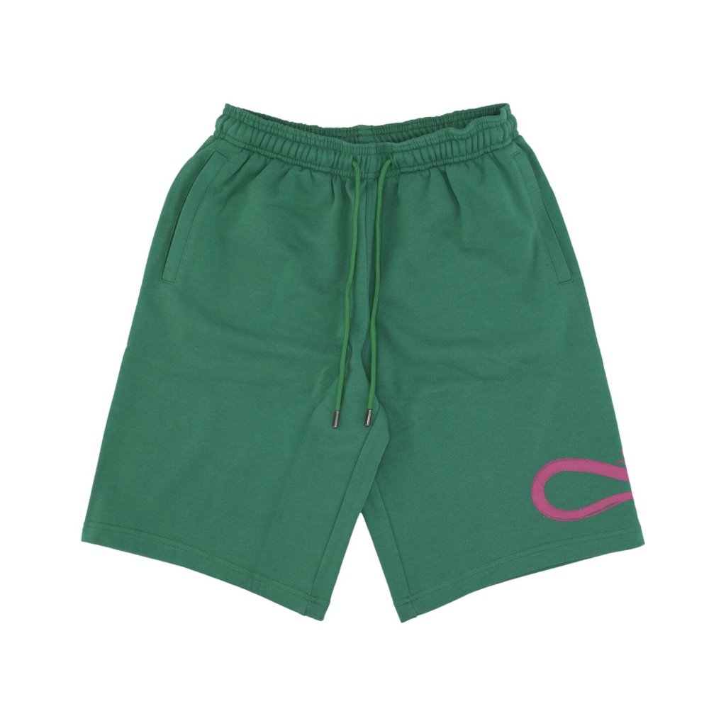 pantalone corto tuta uomo logo sweatshorts GREEN BOTTLE