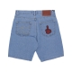 jeans corto uomo baseball denim shorts BLUE