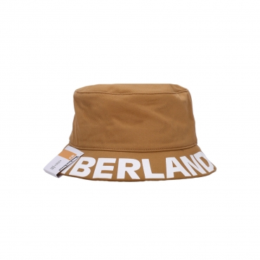 cappello da pescatore uomo logo brim bucket WHEAT