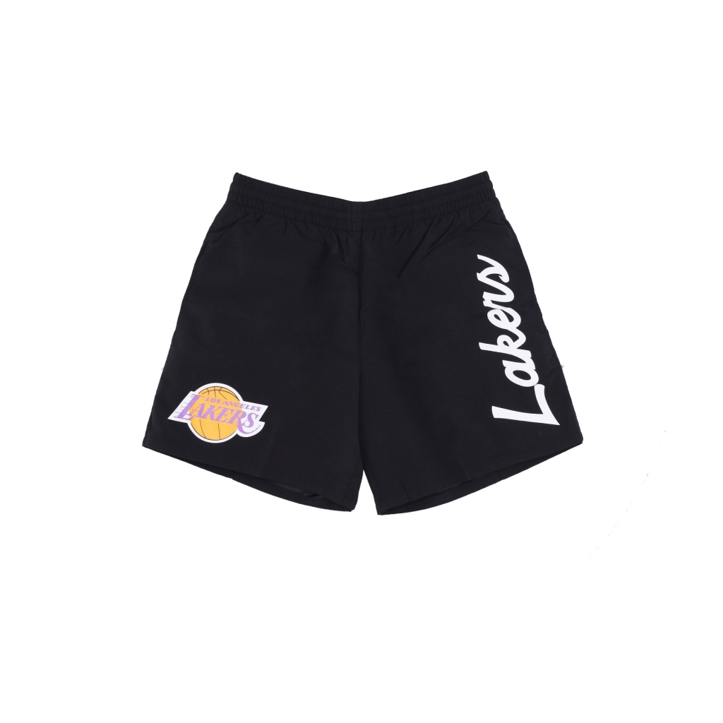 pantaloncino uomo nba team essentials nylon shorts hardwood classics loslak BLACK