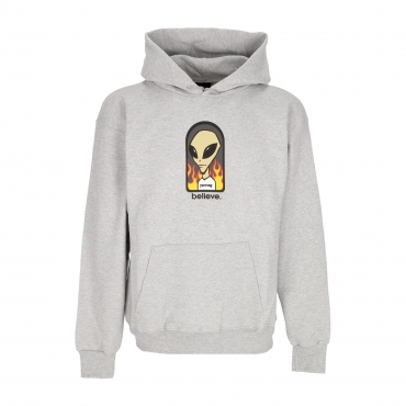 felpa cappuccio uomo believe hoodie x aws GREY