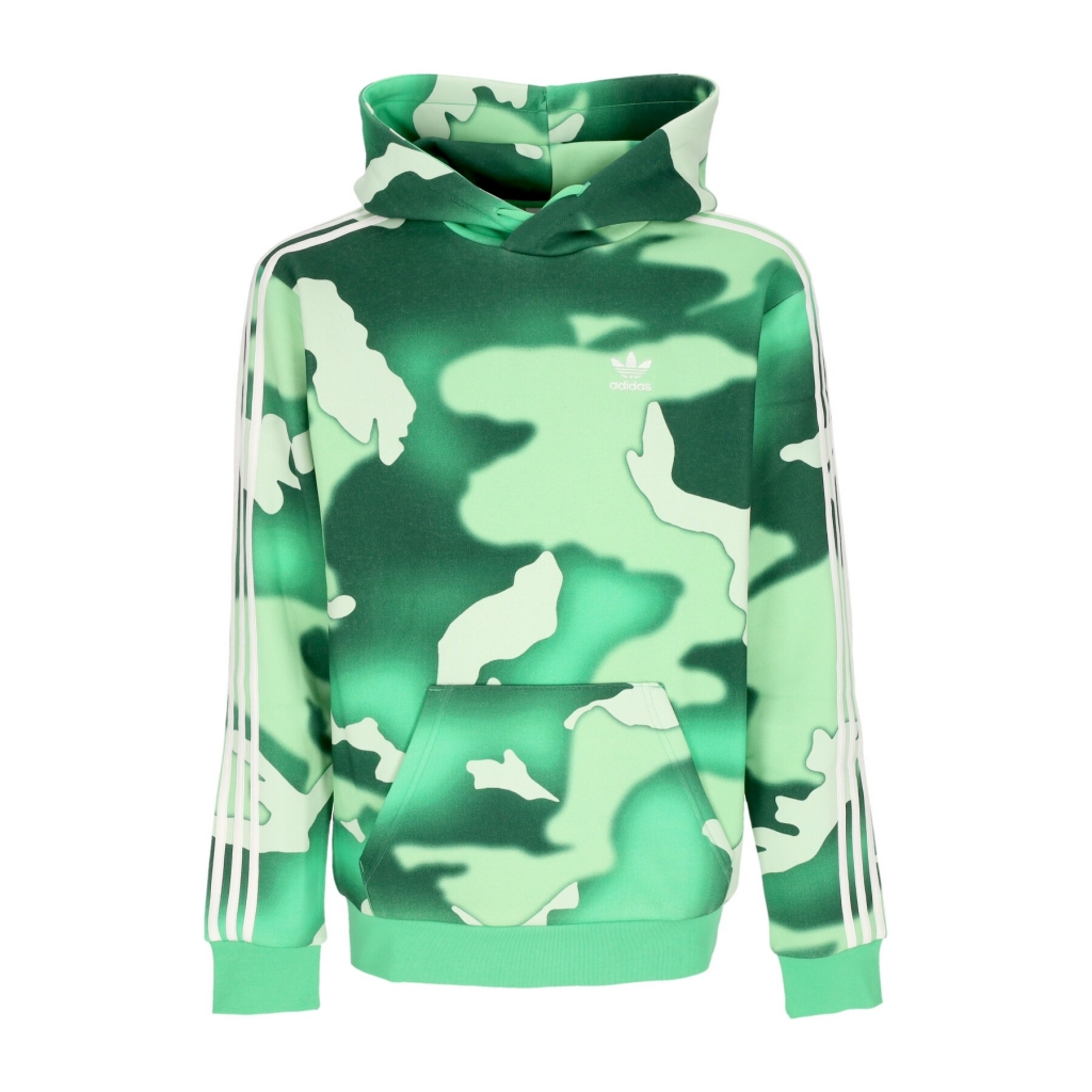 felpa cappuccio uomo graphic camo all over print hoodie GREEN