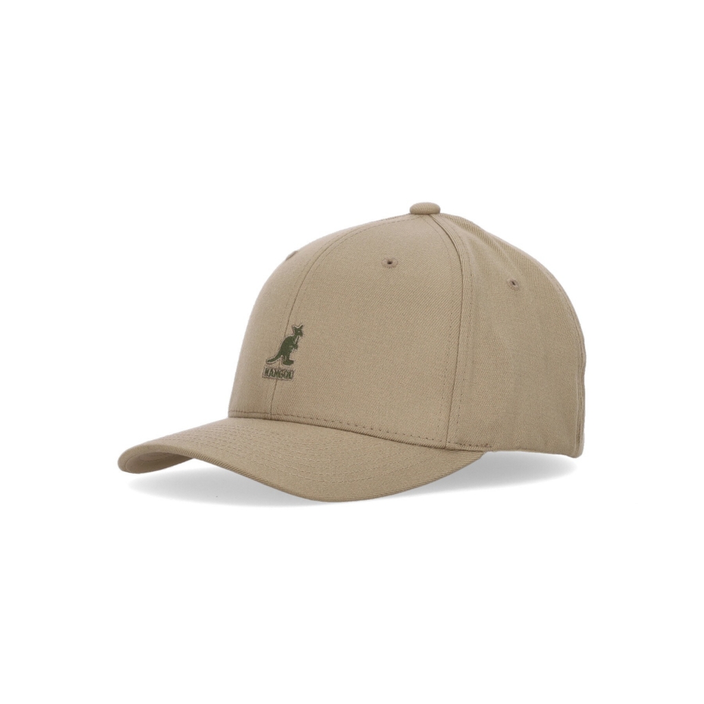 cappellino visiera curva uomo wool flexfit baseball BEIGE