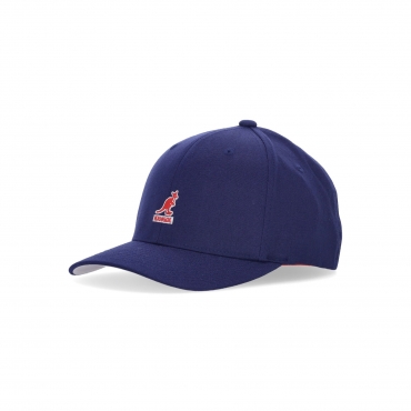 cappellino visiera curva uomo wool flexfit baseball PARIS BLUE
