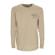 maglietta manica lunga uomo bruce l/s tee KHAKI HEATHER