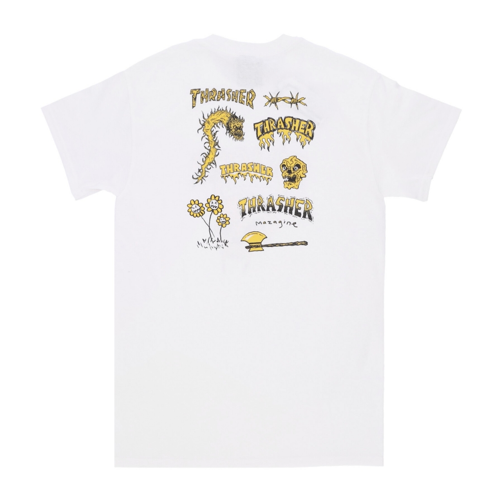 maglietta uomo barbarian tee WHITE