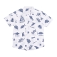 camicia manica corta uomo twisted tides woven shirt WHITE