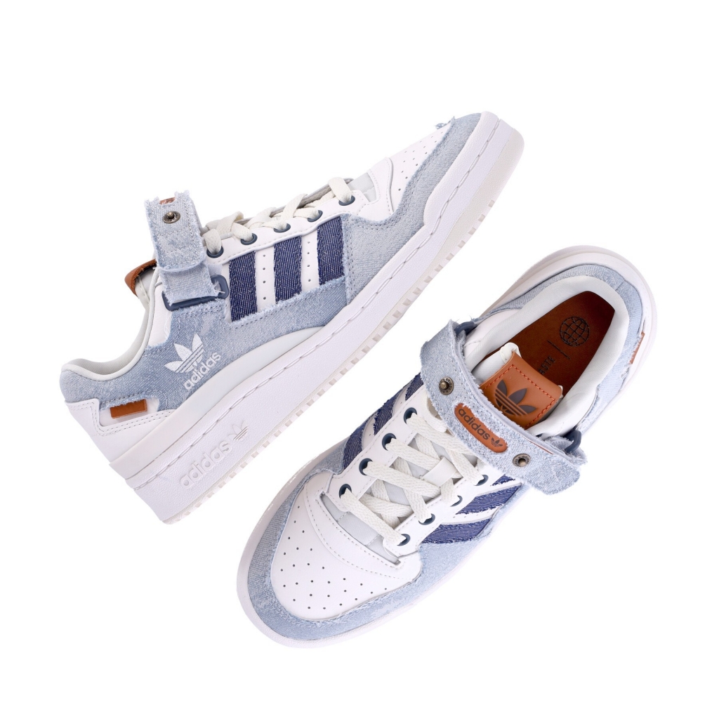 scarpa bassa uomo forum low CLOUD WHITE/LEGAL BLUE/CLOUD WHITE