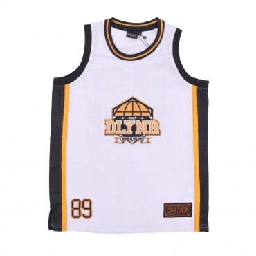 canotta tipo basket uomo goat slam dunk tank top WHITE