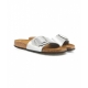 Slides Madrid Big Buckle argento