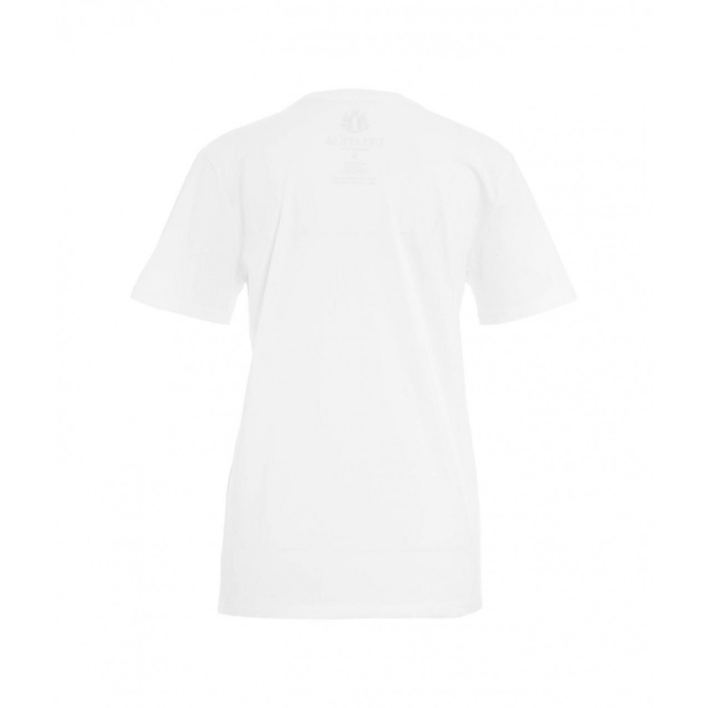 T-shirt con ricamo logo bianco