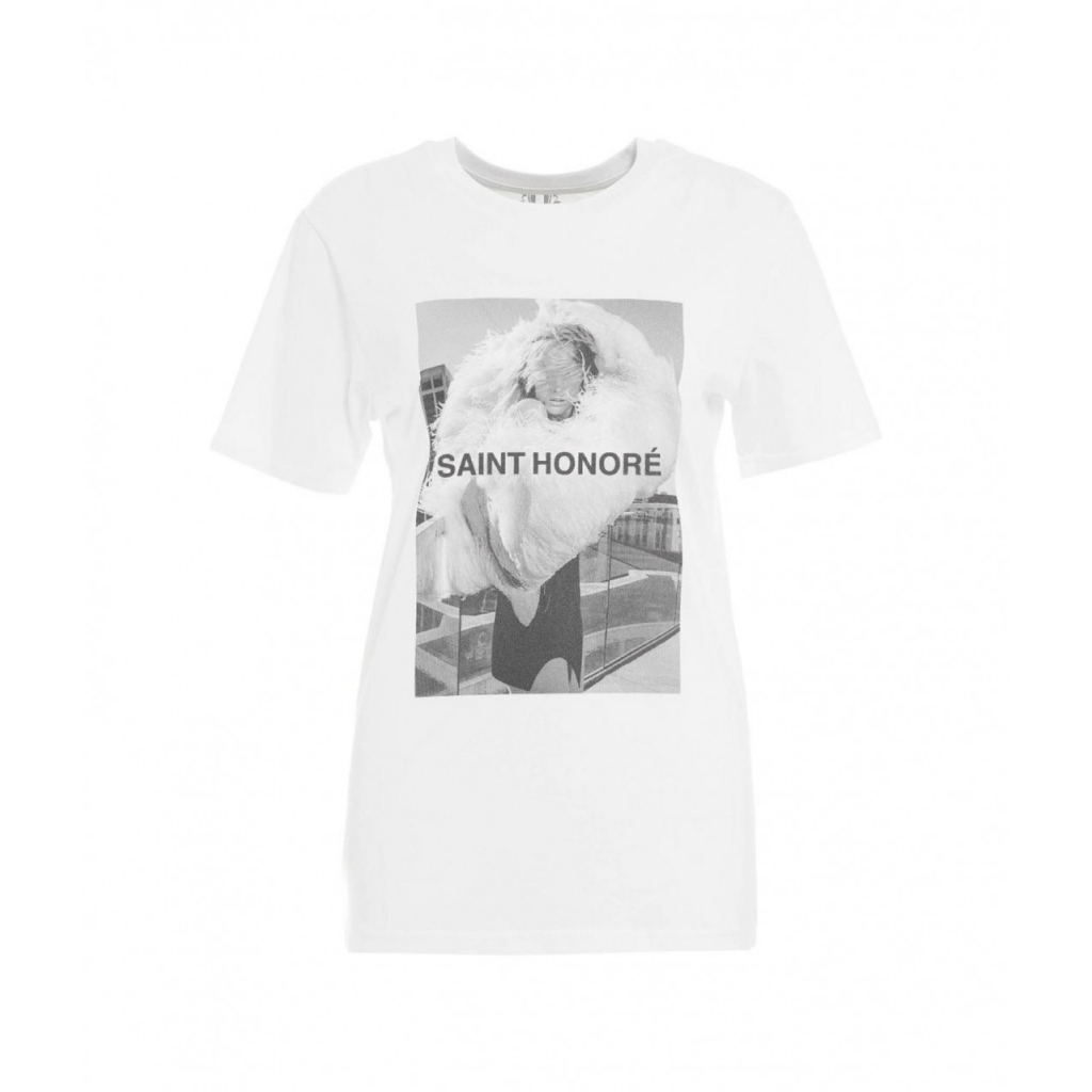 T-shirt Plumes bianco