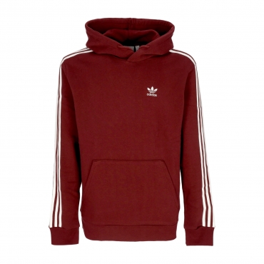 felpa cappuccio uomo 3-stripes hoodie SHADOW RED