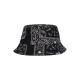 cappello da pescatore uomo bandana bucket BLACK