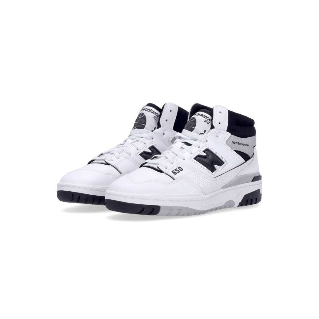 scarpa alta uomo 650 WHITE/BLACK