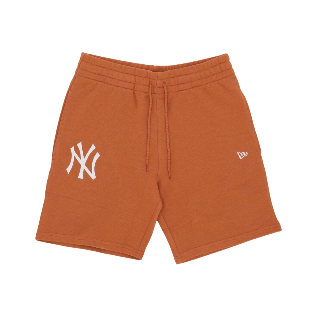 pantalone corto tuta uomo mlb league essentials shorts neyyan SPRING TOFFEE/WHITE