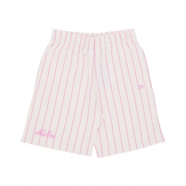 pantalone corto tuta uomo ne pinstripe shorts OFF WHITE/WILD ROSE