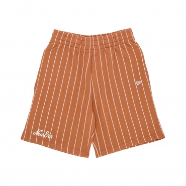 pantalone corto tuta uomo ne pinstripe shorts SPRING TOFFEE/WHITE